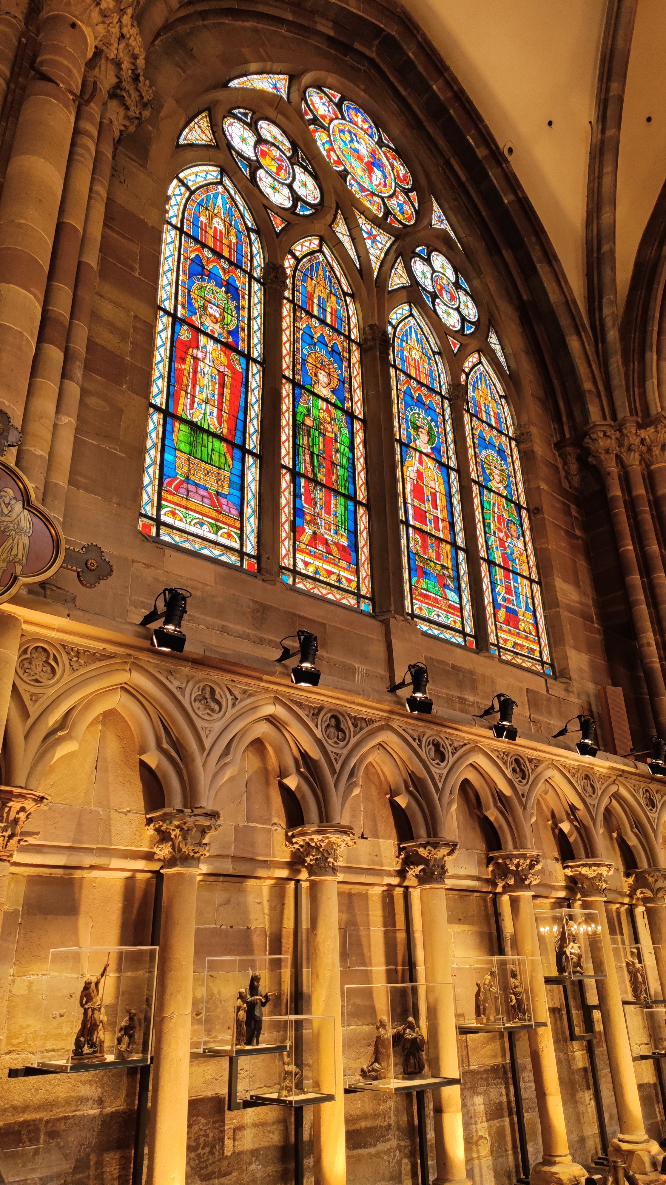 Interior of the cathedral of Strasbourg.