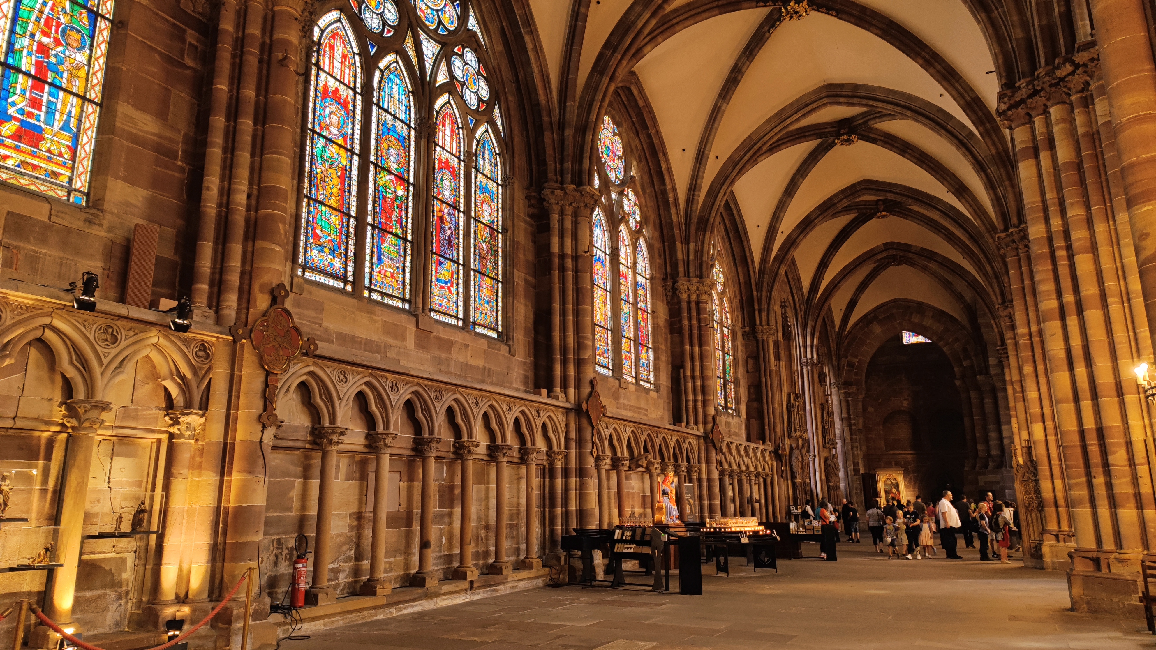 Interior of the cathedral of Strasbourg.