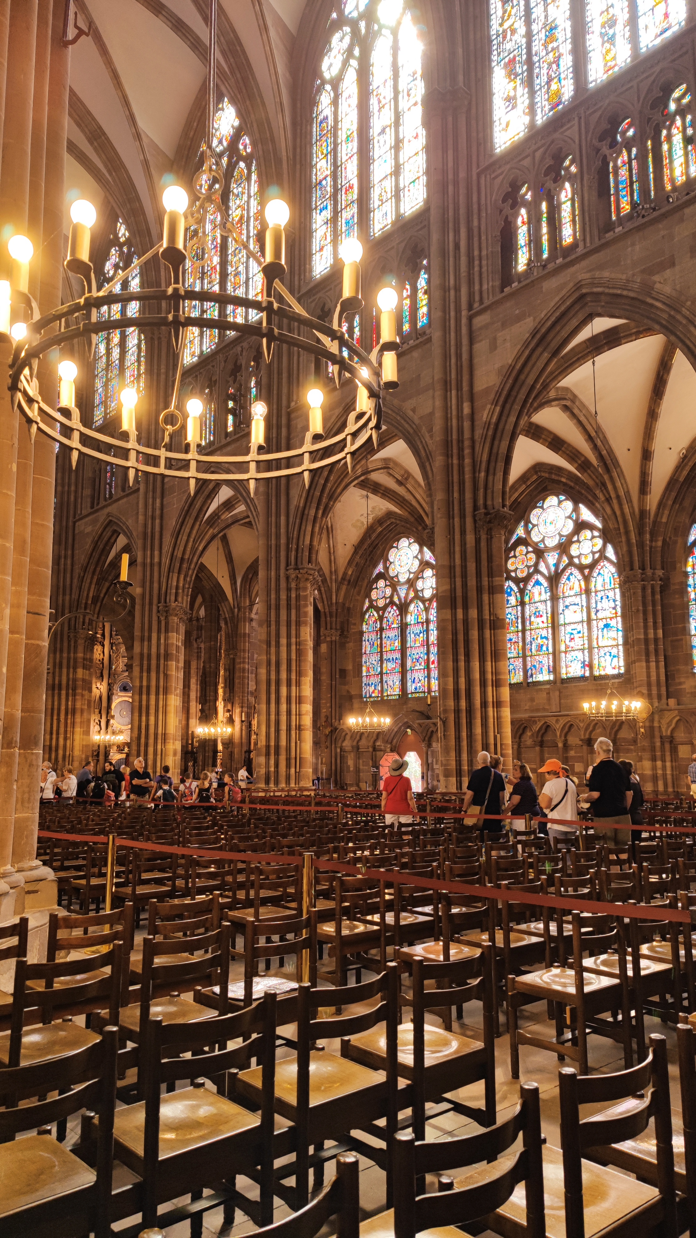 Interior of the cathedral of Strasbourg.
