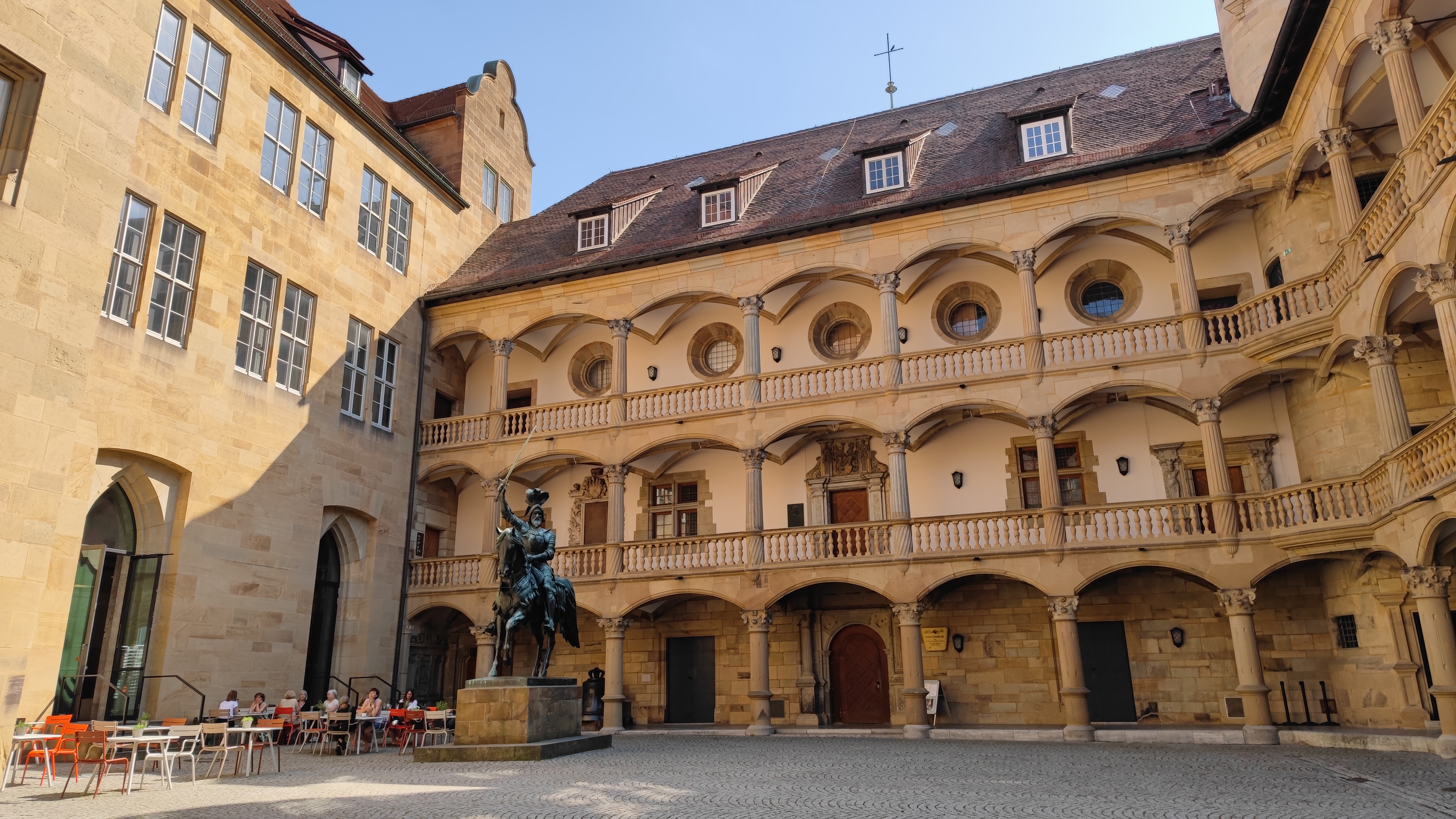 Courtyard of the old Palace in Stuttgart.