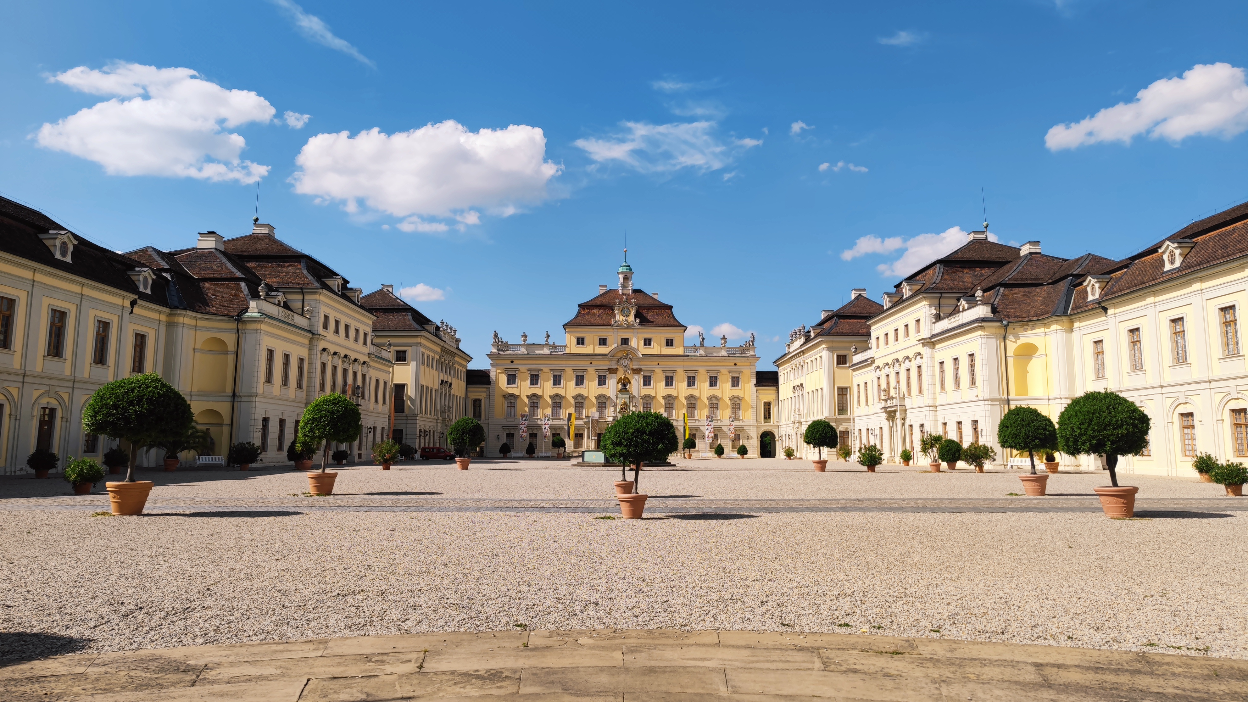 Courtyard of the palace of Ludwigsburg.