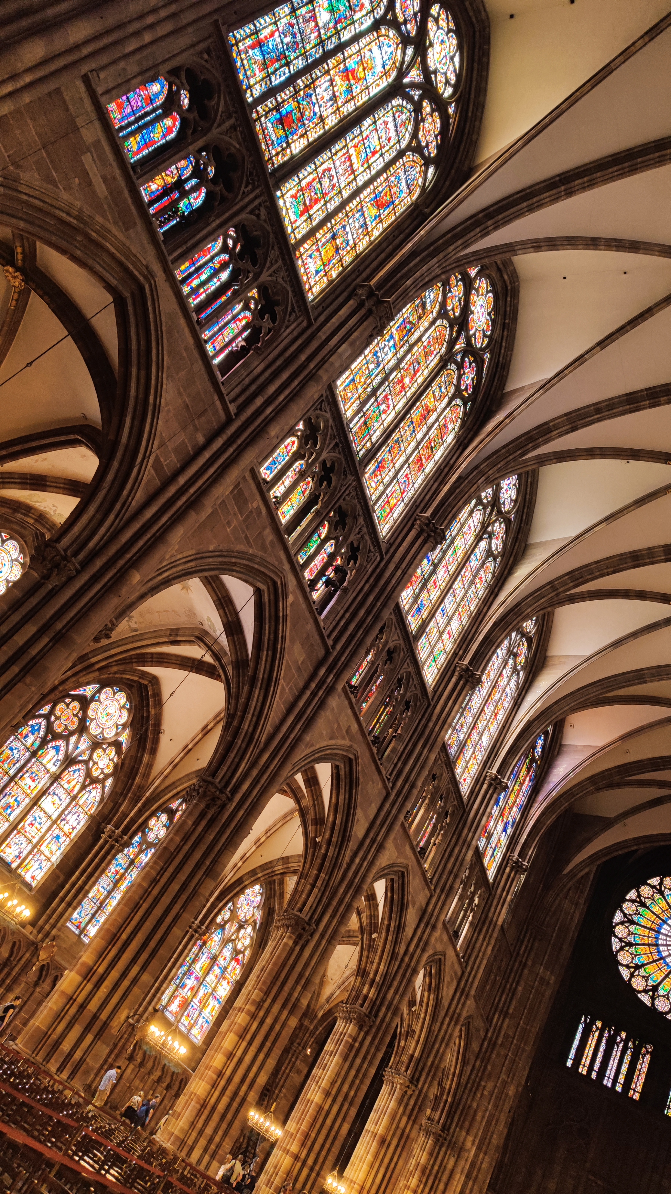 Interior of the cathedral of Strasbourg.